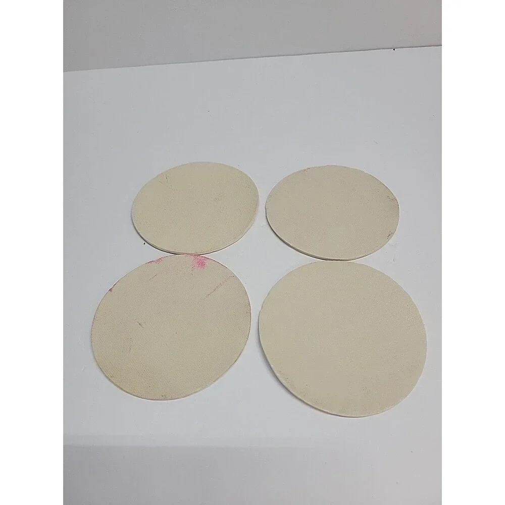 Vtg 90s Set Of 4 Christmas Coasters‎ 4